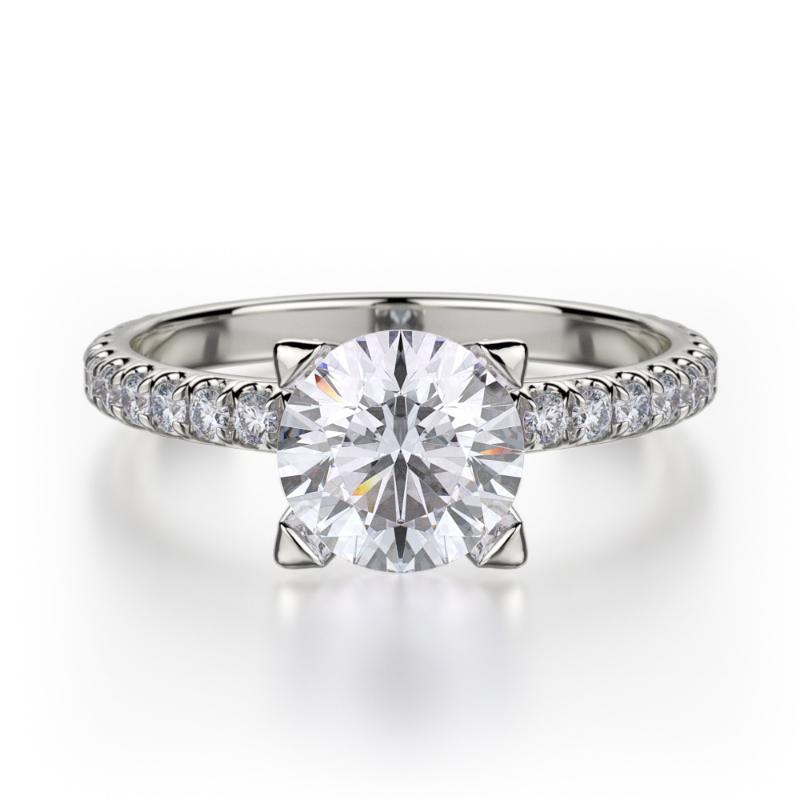 Michael M. Pave Diamond Engagement Ring